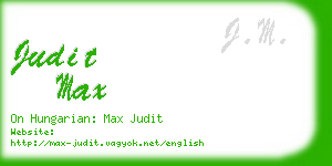 judit max business card